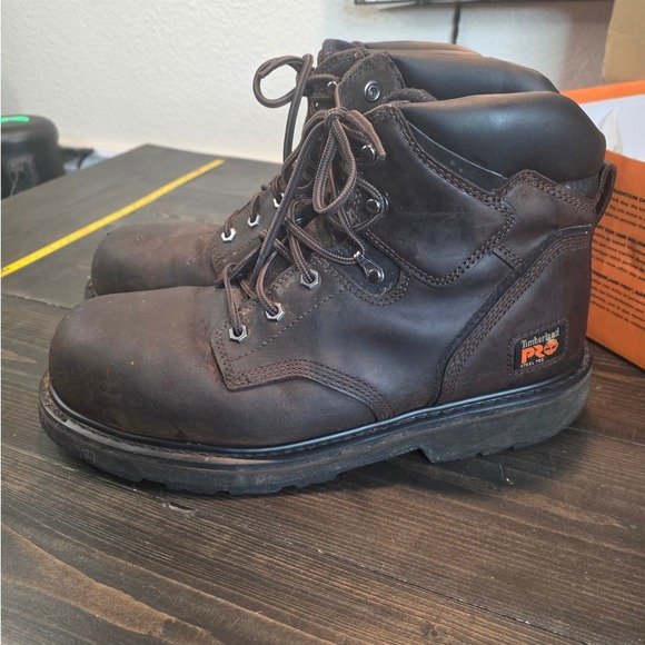 Timberland Pro Pit Boss 6 Inch‎ Steel-Toe Work Boot Brown Sz 11 main image 2